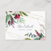 Geometrische Visitenkarte für tropische Breeze (Vorderseite)