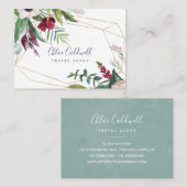 Geometrische Visitenkarte für tropische Breeze (Vorne/Hinten)