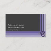 Geometrische Visitenkarten Visitenkarte (Rückseite)