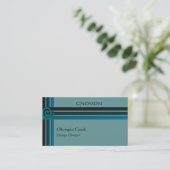 Geometrische Visitenkarten Visitenkarte (Stehend Vorderseite)