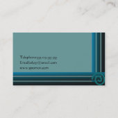 Geometrische Visitenkarten Visitenkarte (Rückseite)