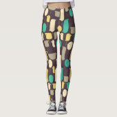 Geometrische Vögel Leggings (Vorderseite)