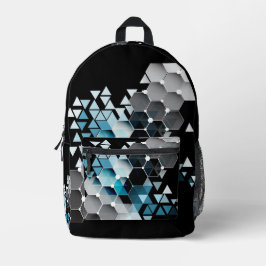 Geometrische Vorstellungskraft Bedruckter Rucksack