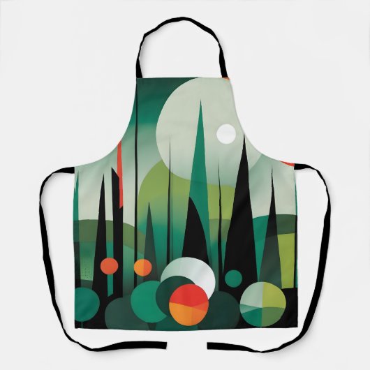 Geometrische Walddämmerung Schürze (Vorderseite)