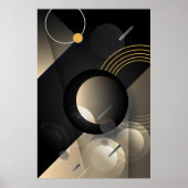Geometrische Wandkunst, Minimalistische Wand-Deko- Poster (Vorne)