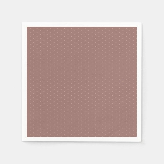 Geometrische, warme Neutronen, beige Polka-Punkte Serviette (Vorderseite)
