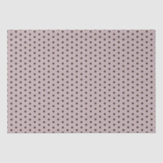 Geometrische, warme Neutronen Polka Dot Blume Seidenpapier (Vorderseite)