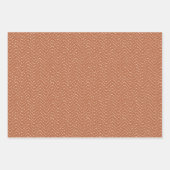 Geometrische, warme Töne Geschenkpapier Set (Vorderseite 2)