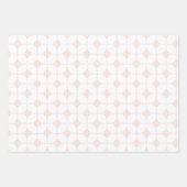 Geometrische, warme Töne Geschenkpapier Set (Vorderseite)