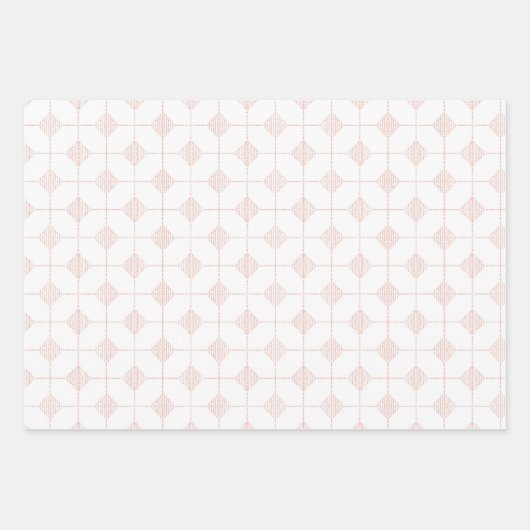 Geometrische, warme Töne Geschenkpapier Set (Vorderseite)