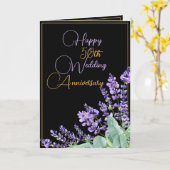 Geometrische Wasserfarbe 50. Hochzeitstag Karte (Gelbe Blume)