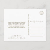 Geometrische Wasserfarbe Vielen Dank Postkarte (Rückseite)