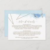 Geometrische Wasserfarbeneinsteckkarte Begleitkarte (Vorne/Hinten)