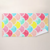 geometrische Wasserfarbenmuster, nahtlos, Skala m Badehandtuch (Badehandtuch)