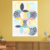 Geometrische Wasserfarbkreise Leinwanddruck (Insitu (Wohnzimmer))