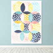 Geometrische Wasserfarbkreise Leinwanddruck (Insitu (Holzboden))