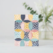 Geometrische Wasserfarbkreise Postkarte (Stehend Vorderseite)