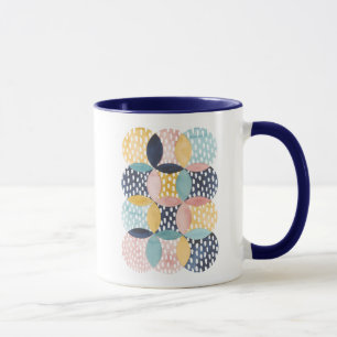 Geometrische Wasserfarbkreise Tasse