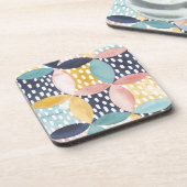 Geometrische Wasserfarbkreise Untersetzer (Linke Seite)