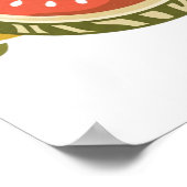 Geometrische Wassermelone Poster (Ecke)