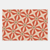 Geometrische Weihnachtsmuster Geschenkpapier Set (Vorderseite 2)