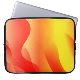 Geometrische Wellenform mit Farbverlauf unscharfer Laptopschutzhülle