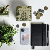 Geometrische Wellenpastellfarbe mit Namen Case-Mate iPhone Hülle