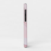 Geometrische Wellenpastellrosa Rosa mit Namen Case-Mate iPhone Hülle (Hinten/Links)