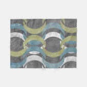 Geometrische Wiederholung I Fleecedecke (Vorderseite (Horizontal))