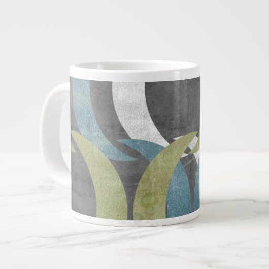 Geometrische Wiederholung I Jumbo-Tasse (Vorderseite Links)