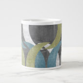 Geometrische Wiederholung I Jumbo-Tasse (Vorderseite)