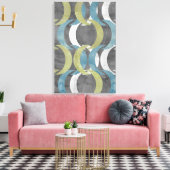 Geometrische Wiederholung I Leinwanddruck (Insitu (Wohnzimmer))
