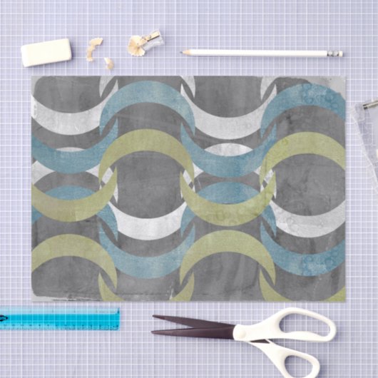 Geometrische Wiederholung I Seidenpapier (Handwerk)