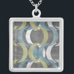 Geometrische Wiederholung I Versilberte Kette<br><div class="desc">Muster</div>