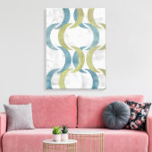 Geometrische Wiederholung III Leinwanddruck (Insitu (Wohnzimmer))