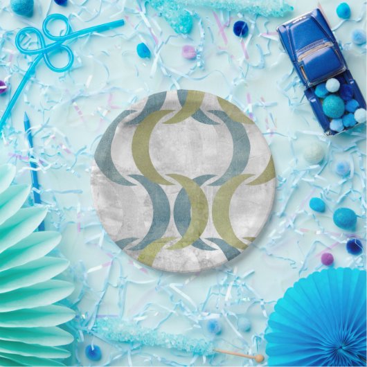 Geometrische Wiederholung III Pappteller (Party)