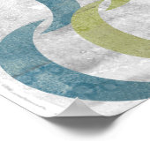 Geometrische Wiederholung III Poster (Ecke)