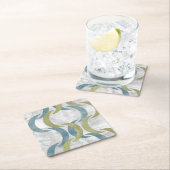 Geometrische Wiederholung III Rechteckiger Pappuntersetzer (Vor Ort)