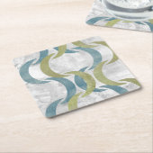 Geometrische Wiederholung III Rechteckiger Pappuntersetzer (angewinkelt)