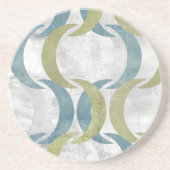 Geometrische Wiederholung III Sandstein Untersetzer (Vorne)