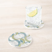 Geometrische Wiederholung III Sandstein Untersetzer (Seite)