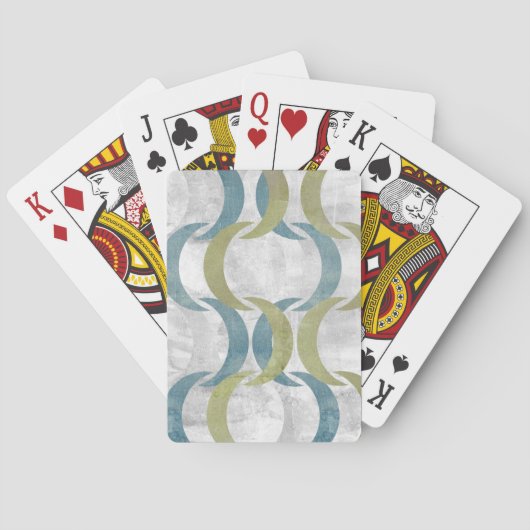 Geometrische Wiederholung III Spielkarten (Rückseite)