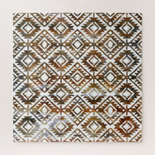 Geometrische Wiederholung, strukturierter Hintergr Puzzle
