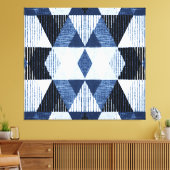 Geometrische Wiederholung: Texturierter Hintergrun Leinwanddruck (Insitu (Wohnzimmer))