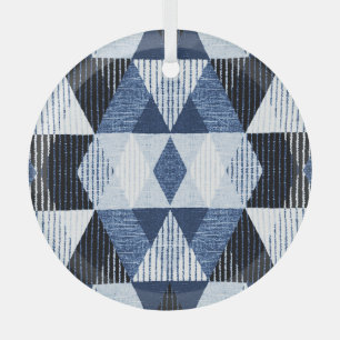 Geometrische Wiederholung: Texturierter Hintergrun Ornament Aus Glas