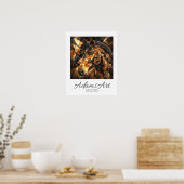 Geometrische Wilde Pferd-Abstrakte Kunst Poster (Küche)