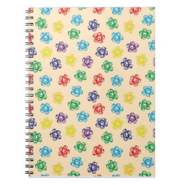 Geometrische Wirble Farbkreise Notizblock