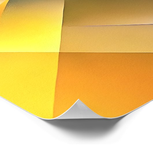 Geometrische Wolf-Illustration in lebhaften Farben Poster (Ecke)