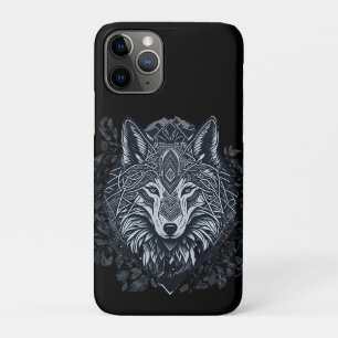 Geometrische Wolf-Stammes- Nordische Kunst Case-Mate iPhone Hülle