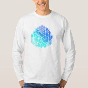Geometrische Wolken T-Shirt